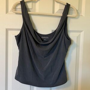 Abercrombie & Fitch Grey Modal Cowl neck tank - Size Large
